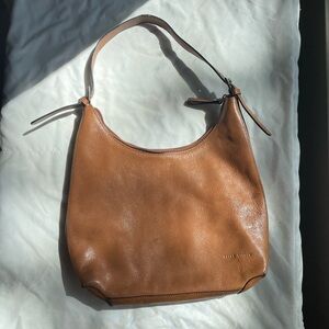 Wilson's Leather Pelle Studio brown leather hobo bag
